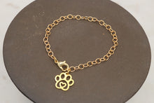 Load image into Gallery viewer, Hearts &amp; Paws Collection Paw Print Chain Bracelets
