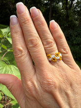 Load image into Gallery viewer, DIY Sunflower Ring Kit – Beaded Jewelry Making Kit with Pattern &amp; Tutorial
