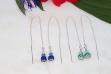 Load image into Gallery viewer, Sterling Silver &amp; Czech Glass Threader Earrings
