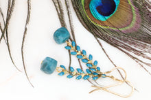 Load image into Gallery viewer, Apatite Gemstone Beaded Earrings
