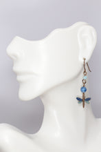 Load image into Gallery viewer, Dainty Dragonfly Beaded Earrings
