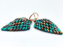 Load image into Gallery viewer, Tara Earrings in Turquoise &amp; Copper
