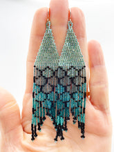Load image into Gallery viewer, Moonlight Mermaid Seed Bead Beaded Earrings
