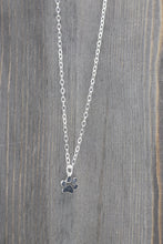 Load image into Gallery viewer, Silver Paw Print Charm Necklace for Dog Lover or Cat Lovers
