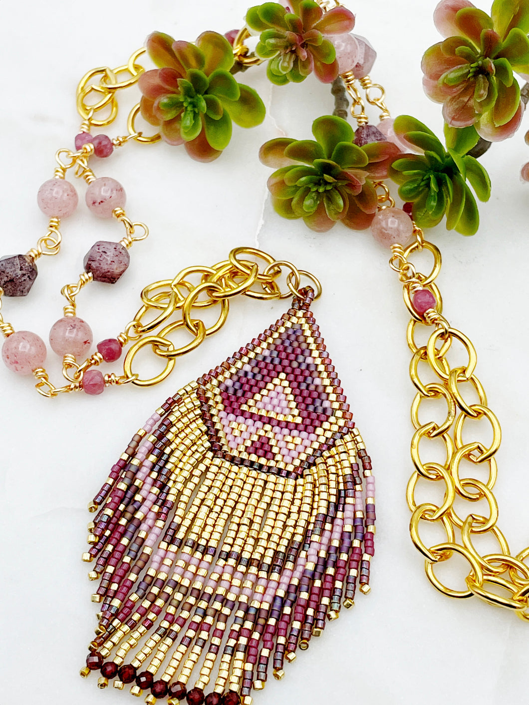 Amara Beaded Necklaces Bracelet and Earrings
